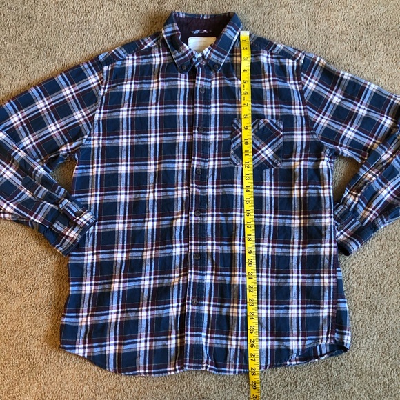 Weatherproof Vintage men’s flannel large plaid pattern Longsleeve casual button - Picture 7 of 8